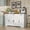 black top, variant on BouPower Sideboard Buffet Cabinet with Storage,Large Kitchen Storage Sideboard with Drawers & Doors,Modern Wood Farmhouse Coffee Bar Cabinet,Buffet Table for Kitchen,Living Room