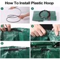thumbnail image 2 of Bolsa de jardín, bolsa de basura de jardín reutilizable y plegable, bolsa de basura de jardín impermeable y resistente a desgarros, PE tejido con asa, con tapa ER, 2 of 5