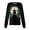 Black, variant on Halloween Scrub Top for Women Long Sleeve Pumpkin Ghost Bat Print Nurse Working Uniform Button Front Cute Medical Workwear Jacket Dark Gray L