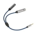 thumbnail image 3 of Cable divisor en Y de 3,5 mm a 2 x 6,35 mm, estéreo macho TRS a TS hembra para PC, 0,3 m/1 pie, 3 of 14