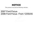 thumbnail image 2 of Transit Auto Front Right Wheel Bearing Suspension Lower Control Arm with Ball Joint Outer Tie Rod End and Sway Bar Stabilizer Link Kit for Car Ford Focus K7T-103487, 2 of 10