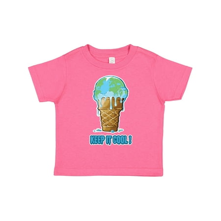 

Inktastic Keep It Cool Melting Earth Ice Cream Cone Gift Toddler Boy or Toddler Girl T-Shirt