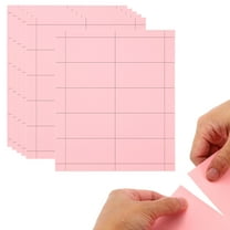 3.5"x2" Printable Business Cards, 20 Cards Perforated Card Stock Paper for Laser and Inkjet Printer 180gsm, Pink