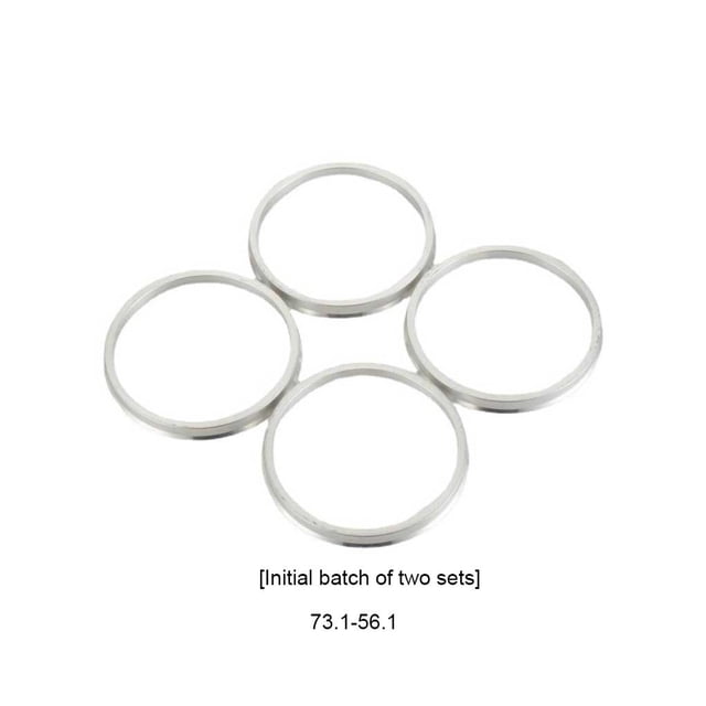 4 Pieces Car Wheel Hub Lightweight Durable Center Ring Portable Detachable Automotive Modified Repairing Rings Reducer Accessories 73.1-56.1