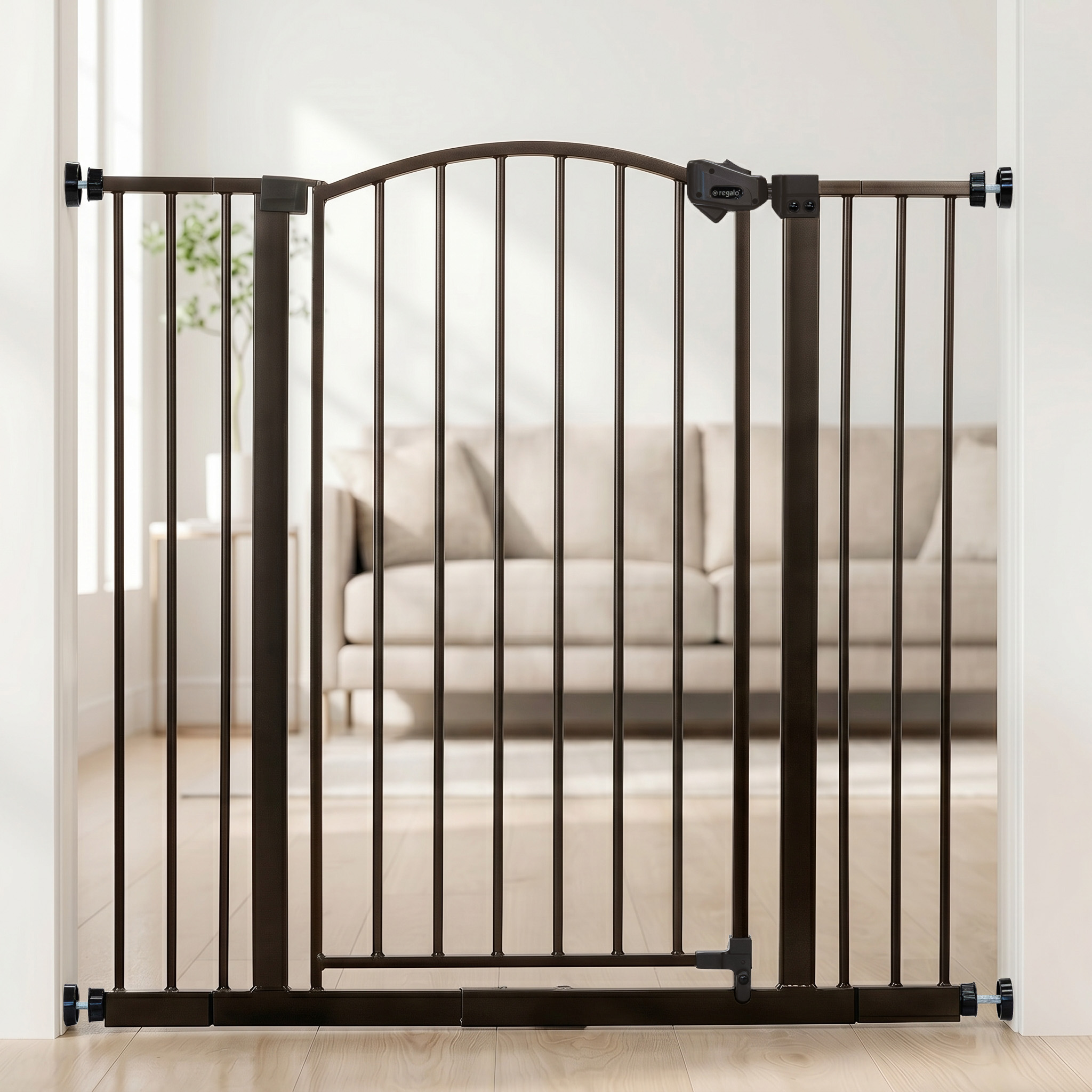 Regalo 36" Extra Tall Baby Safety Gate, Bronze