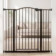 Regalo 36" Extra Tall Walk-Through Baby Safety Gate, Fits 29-39.5", Bronze