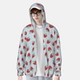 thumbnail image 3 of Picia Hand Drawn Strawberry Women's Men's UPF 50+ Sun Protection Hoodie Shirt Long Sleeve SPF Fishing Outdoor UV Hiking Lightweight Shirts-3X-Large, 3 of 9