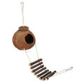 thumbnail image 1 of Nido de Pájaro, nido para cría de hámster, escalera de escalada, casa de juguete escondida de coco Natural, 1 of 12