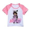 thumbnail image 2 of Girls' Short Sleeve Set APHMAU Children's Girls' Short Sleeve Shorts Sports Set Game Cartoon Leisure Set, Suitable for Children Aged 5-13, 2 of 4