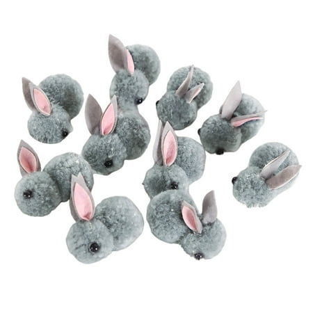 

MIUBAGIAL 10PCS Easter Decorations Plush Mini Bunny Easter Bunny Doll Gift