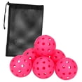 thumbnail image 3 of LOVIVER 6 Pack Pickleball Balls Training Pickleball Accessories Professional Competition Pink, 3 of 8