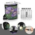 thumbnail image 3 of Qxltty Purple Iris Car Trash Can with Lid Vehicle Backseat Hanging Leak Proof Storage Bin, 3 of 7