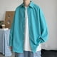 thumbnail image 1 of pstuiky camisas de manga larga para hombre, Camisa informal de moda para hombre, con botones, solapa y mangas, transpirable Tops casuales para hombres xxxxxl, 1 of 4