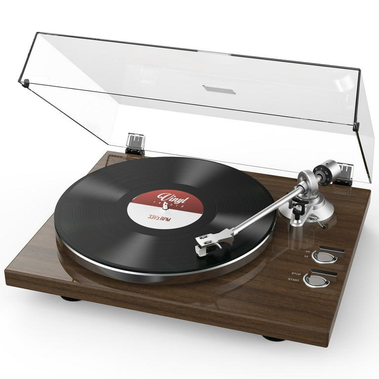 Udreamer Bluetooth Vinyl Record Player, Supports USB & RCA