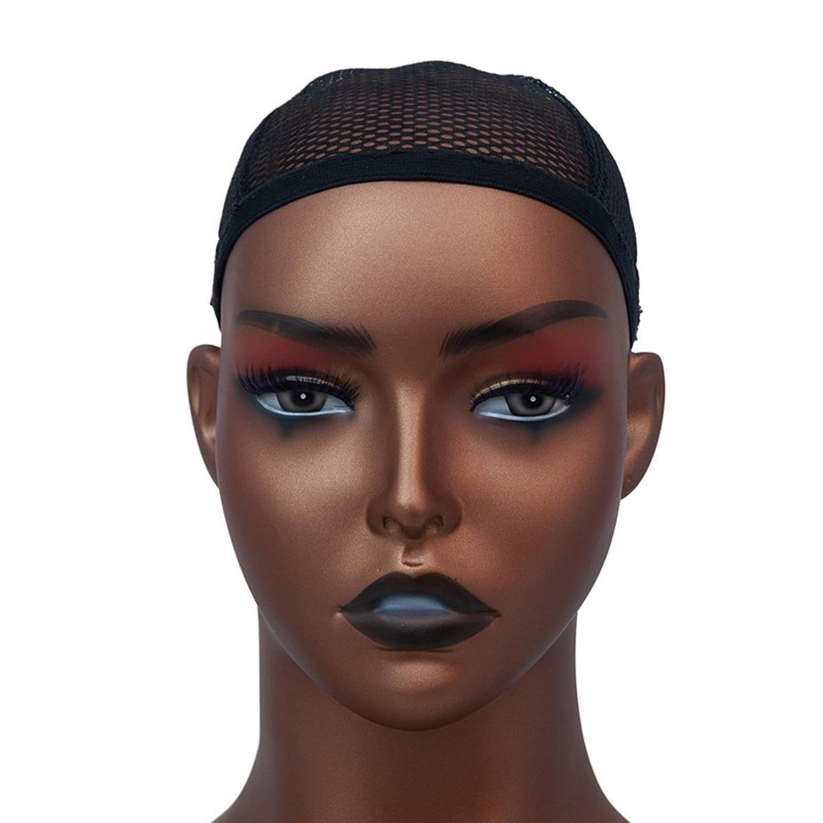 Serenable Realistic Female Mannequin Head Holder Professional Earring Necklace Holder Stand Manikin with Shoulder for Earrings Hats