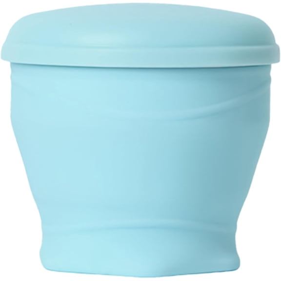 Bangbobby Collapsible Travel Cup 8 oz, BPA-Free Silicone Foldable Water Cup with Lid & Waterproof Bag, Portable Drinking Cup for Office, Camping & Travel, Blue