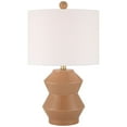 thumbnail image 3 of 360 Lighting Tatum 22 1/4" High Small Geometric Mid Century Modern Accent 3-Way Table Lamp Red Clay Glaze Finish Ceramic Living Room, 3 of 12
