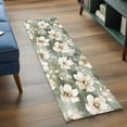 thumbnail image 3 of 2'x6' Rug Runners for Hallways Kitchen, Sage Green Spring Floral Non Slip Entryway Beside Floor Carpet Runner, Watercolor Summer Flower Washable Laundry Room Bedroom Throw Rugs Mat for Family Pet, 3 of 8