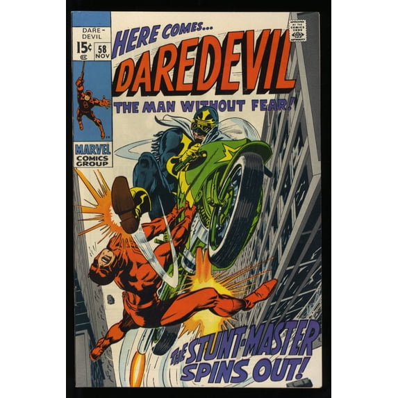 Daredevil #58 NM 9.4 1st Appearance Stuntmaster! Silver Age! Comic Book