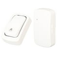 Wireless Doorbell Self Powered Door Bell Voice ABS Hole Free