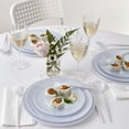 thumbnail image 2 of OPULENCE COLLECTION DISPOSABLE FLATWARE SET | Heavy Duty Plastic Cutlery | 96 pc Set | 48 Forks, 24 Knives and 24 Spoons | for Upscale Wedding and Dining (Pearl), 2 of 2