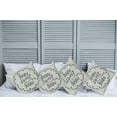thumbnail image 2 of Ambesonne Saying Throw Pillow Cover 4 Pack, Hand Written Text, 16", Pale Taupe Dark Blue, 2 of 5