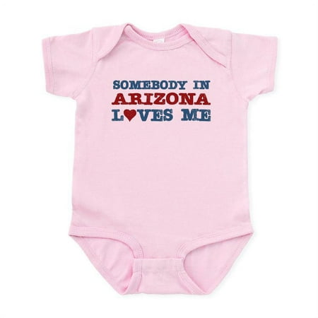 

CafePress - Somebody In Arizona Loves Me Infant Bodysuit - Baby Light Bodysuit Size Newborn - 24 Months