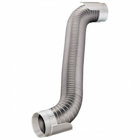 Deflecto HUPK8WA/4 Easy-Connecting Semi-Rigid Dryer Vent Hookup Kit  8ft