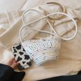 thumbnail image 4 of Bolso de mano de playa para mujer, bolso hobo informal tejido con hilo de algodón de paja suave (estilo 3) Tmvgtek Para Estrenar, 4 of 9