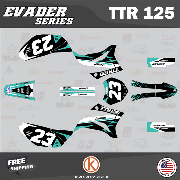Kalair GFX Graphics Kit for Yamaha TTR125 (2008-2023) Evader Series