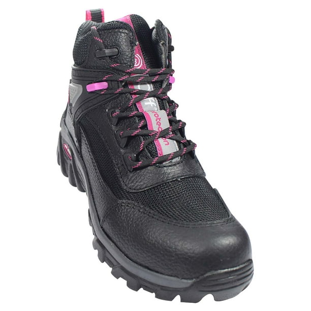 BOTA INDUSTRIAL CLIFF MUJER NEGRO PIEL 0466 LEON 0466p