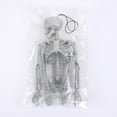 thumbnail image 7 of 15.7" Glitter Silver Poseable Hanging Skeleton - Sparkling Halloween Decor for Indoor/Outdoor Haunted House, Graveyard & Party Displays with Movable Joints, 7 of 7