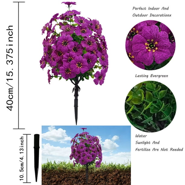 Simulated Violet Field Insertion Pottery Indoor Courtyard Decoration Courtyard Green Insertion