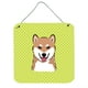 thumbnail image 1 of Tablero de ajedrez Caroline's Treasures Shiba Inu verde lima 6 x 6, 1 of 1