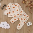 thumbnail image 2 of Youmylove Toddler Kids Boys Girls Outfit Prints Long Sleeves Sweatshirt Tops Pants Pajams 2Pcs Set Outfits, 2 of 8