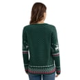 thumbnail image 3 of Asklazy Women's Pullover Sweaters Long Sleeve Print Knitted Crew Neck Sweater Tops（a Little Run Big）,XL,Christma, 3 of 4