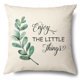thumbnail image 1 of Funda de almohada decorativa de lino de estilo Simple, funda de cojín de hoja verde, decoración del hogar, sala de estar, sofá, 60x60, 50x50, 45x45, 1 of 4