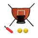 thumbnail image 1 of Aro de baloncesto para trampolín con cuerdas de conexión Soporte de baloncesto para exterior naranja, 1 of 9