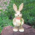 thumbnail image 1 of Estatua de conejo de paja, figura de conejo de Pascua/estatua de jardín de dibujos animados, escultura de Animal para granja/dormitorio/estante/regalo , estilo D Macarena Estatua al aire libre, 1 of 8