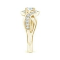 thumbnail image 3 of ANGARA Lab Grown Diamond Infinity Promise Ring for Women in 14K Yellow Gold (Size-5.1mm| Color-F-G| Clarity-VS) | April Birthstone, Anniversary, Jewelry Gift for Women | Lab-Grown Diamond Ring, 3 of 7
