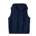 thumbnail image 2 of IMENGL Gilet pour Femme Décontracté Ample Polyvalent Sans Manches, Bleu 2TG, Taille M-3TG, 2 of 5