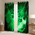 thumbnail image 2 of Homewish Green Gamepads Black Out Curtains for Kids Children Boys,Abstract Lightning Curtains Pack of 2 (42x63 Each),Video Game Bedroom Curtains,Super Cozy Room Decor, 2 of 6