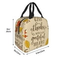 thumbnail image 2 of Yiaed Thanksgiving With A Grateful Heart Print Insulated Lunch Bag Reusable Cute Tote Lunch Box, Leakproof Cooler Lunch Bags for Work Office Travel School Picnic, 2 of 5