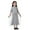 Grey, variant on Girls' Dresses Elegant Long Celebration Ethnic Style Short Sleeve Floor Length Kids Clothing
