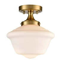 Gold Semi Flush Mount Ceiling Light Modern Schoolhouse Ceiling Light Fixture