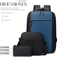 thumbnail image 3 of Mochilas Backpack Shendy Vendy Impermeable Puerto Usb Set 3pzs, 3 of 7