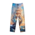 thumbnail image 6 of Daiia Sailing Ship Ocean Sunset Men's Sleep Pant with Pockets and Drawstring,Pajama Pants-Large, 6 of 9