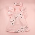 thumbnail image 4 of CBFFDC Dog Princess Dress Soft Breathable Dog Clothes Exquisite Floral Print Sleeveless Design Washable with Adjustable Knot, 4 of 7
