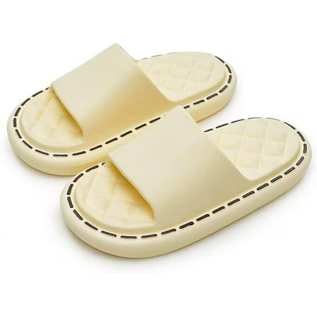 

Slippers for Women Men Thick Sole Home Pillow Slipper Non-Slip Quick Drying Message Shower Bathroom Sandals Super Soft Open Toe Platform Shoes