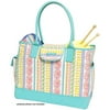 Leisure Arts Debbie Macomber Floral Stripe Tote